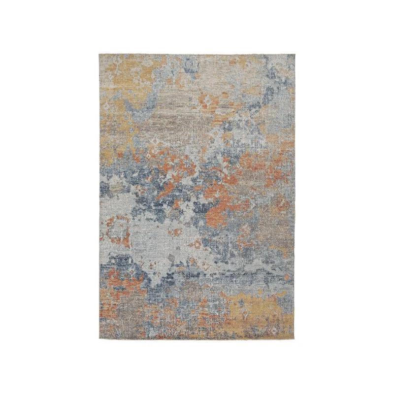 Wraylen 120 In. L Multicolored Ethereal Polypropylene Area Rug