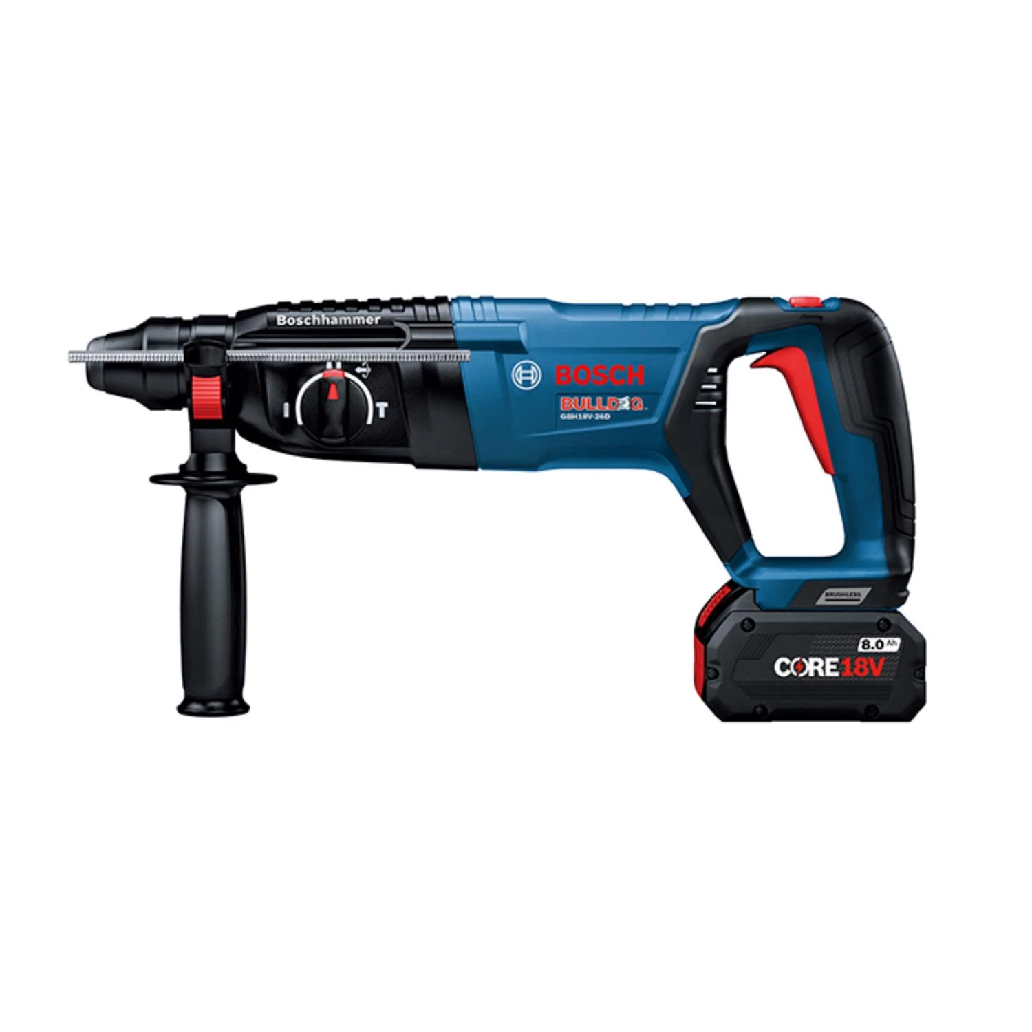 18v Bulldog 1 In. Cordless Sds-plus Rotary Hammer Drill Kit With Battery