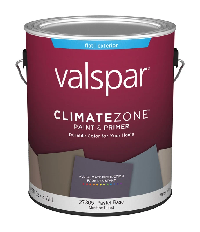 Climate Zone Flat Pastel Base Paint And Primer Exterior 1 Gallon