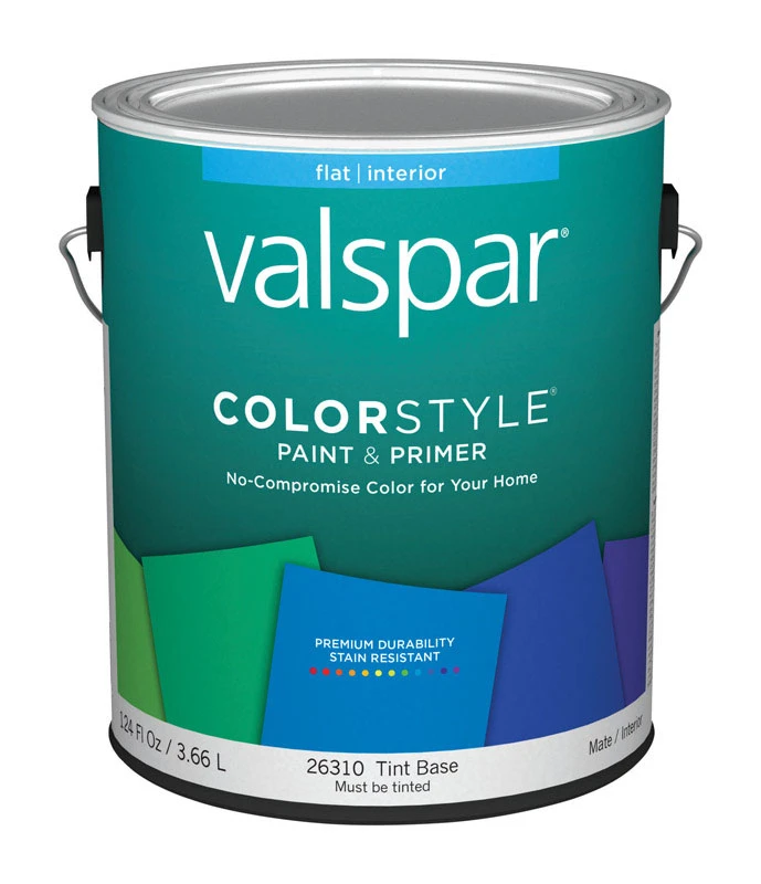 Color Style Flat Tintable Paint & Primer Interior 1 Gallon Tint Base