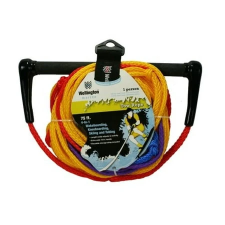 7114994 Braided Polypropylene 4-in-1 Tow Rope 75 Feet 225 Pounds