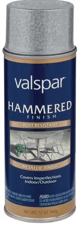 12 Oz Hammer Finish Spray Paint Aluminum VALSPAR Spray Paint 68218 071915240379