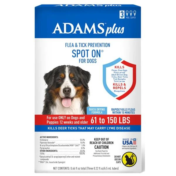 Flea And Tick Prevention Spot On For Extra Large Dogs 61-150 Lbs