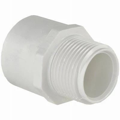 Schedule 40 Pvc Pressure Male Adapter, White, 1-inch Npt