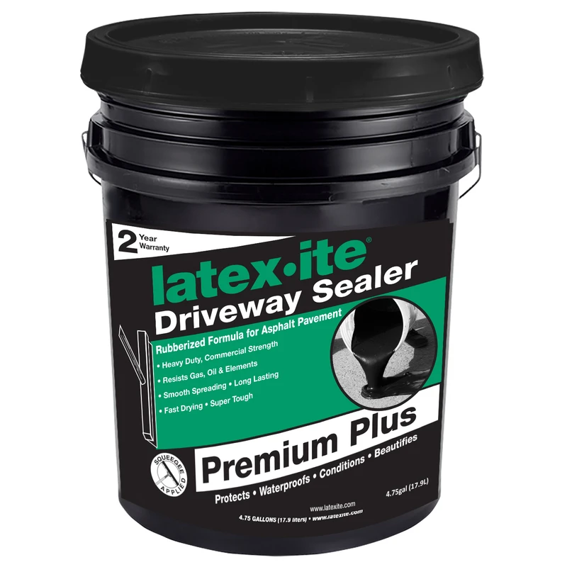 Premium Plus Black Asphalt Driveway Sealer 4.75 Gallon Container