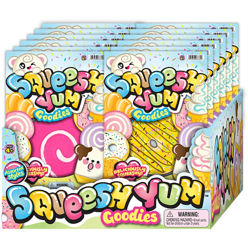 Squeesy Toy Foam Assorted - 12 Pieces - Model 3339