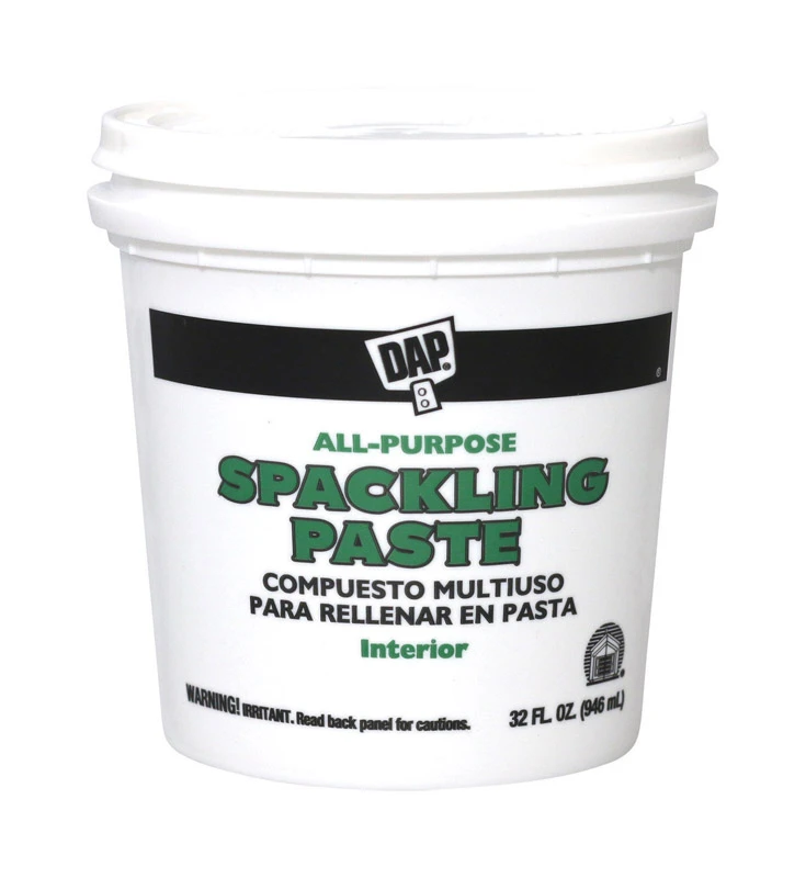 Ready To Use White Spackling Paste 1 Quart - All-purpose Wall Repair Compound