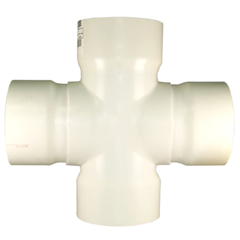 12-in X 4-in Pvc Schedule 40 Cross Tee Fitting