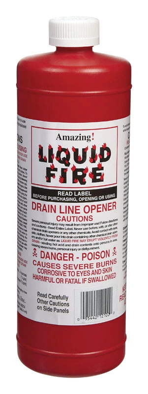 Liquid Drain Opener 32 Oz - Professional Drain Cleaning Solution