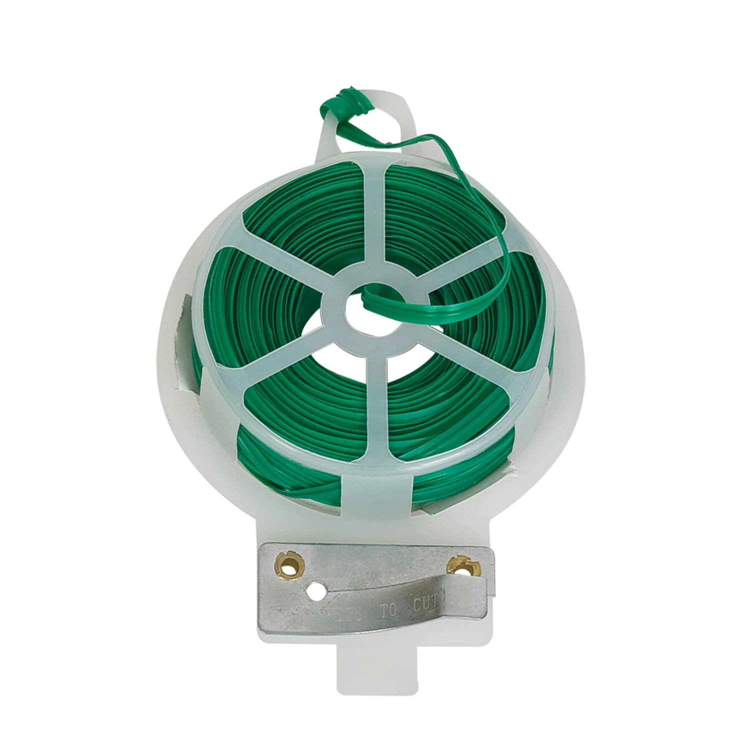 Green Plastic Plant Support Twist Tie 60 Feet Roll With Cutter Model 89791a