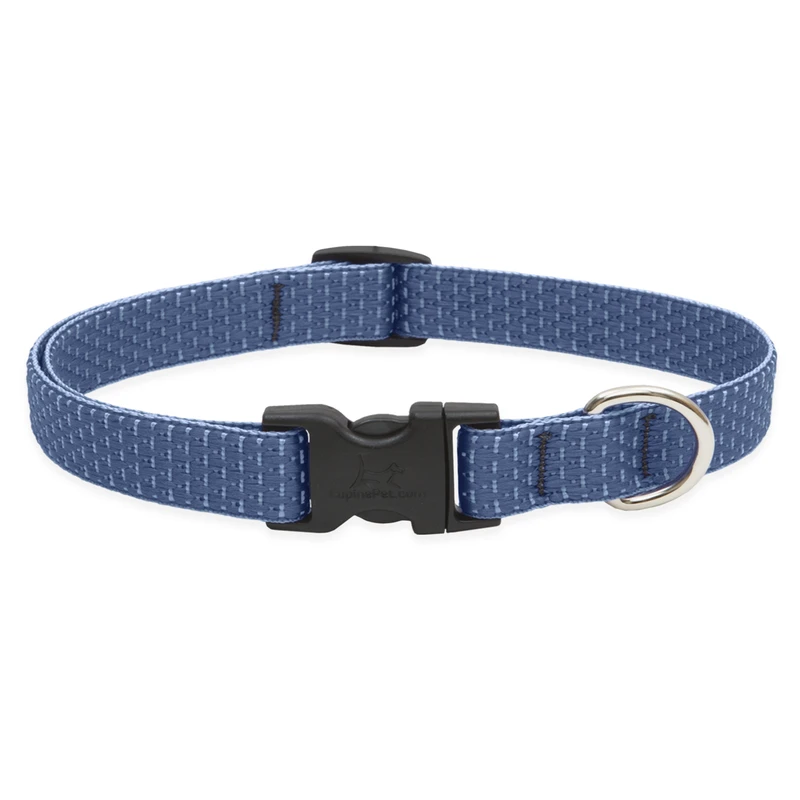 Eco Mountain Lake Adjustable Dog Collar, 3/4-inch For 9 To 14-inch Dogs