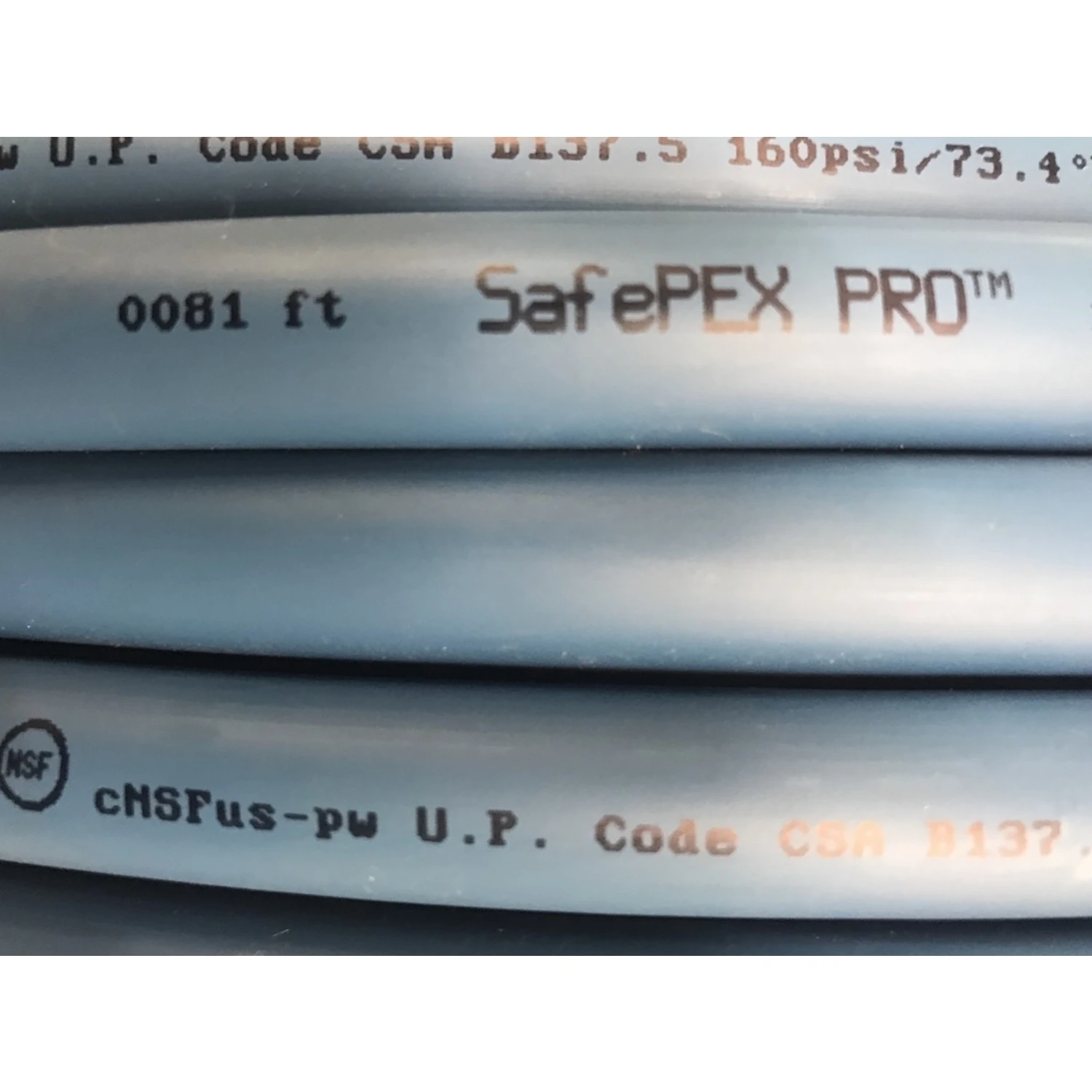 Pro 1/2 In. Diameter X 5 Ft. Length Pex Tubing 100 Psi