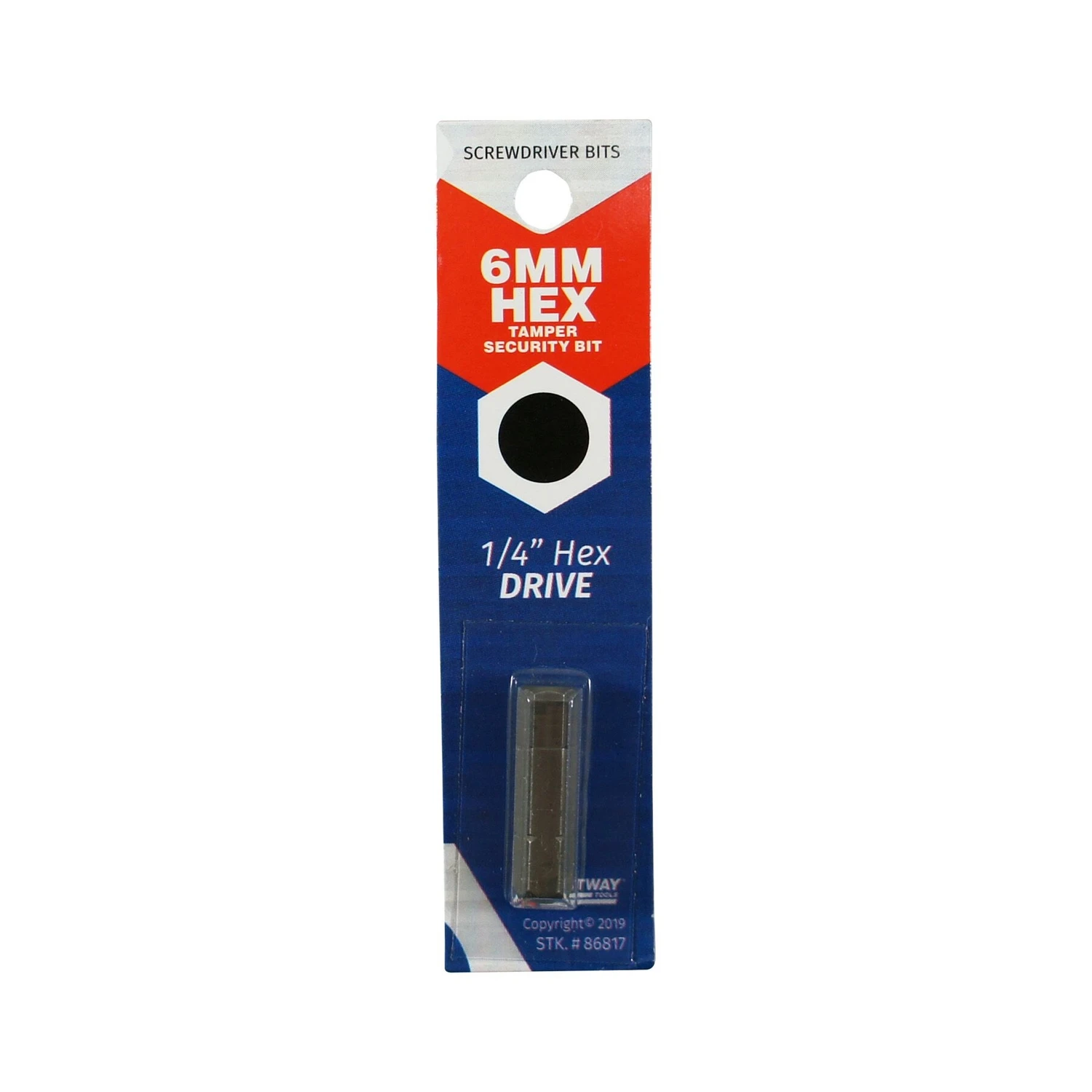 Hex 6 Mm X 1 In. L Tamper-proof Security Bit Carbon Steel