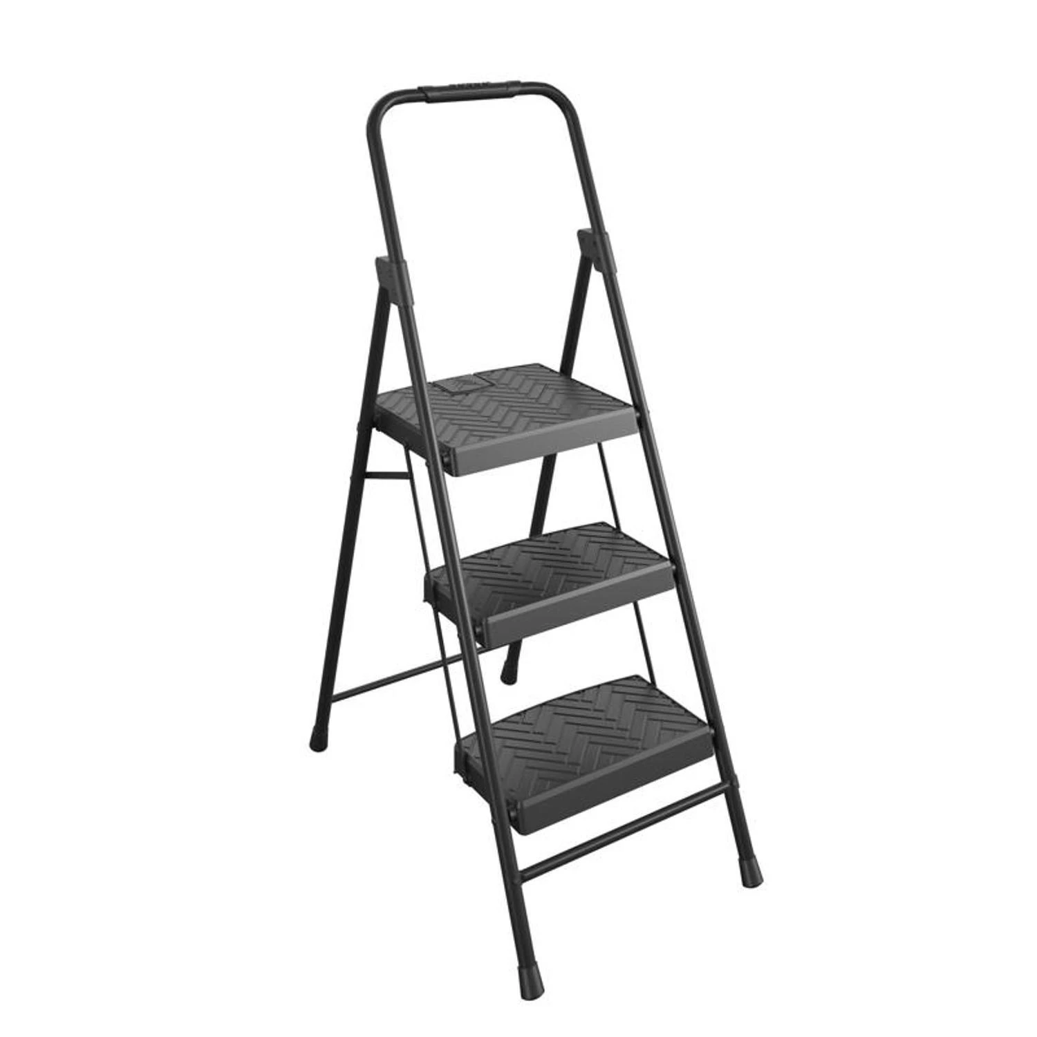 STOOL STL 3STP BLK 300LB