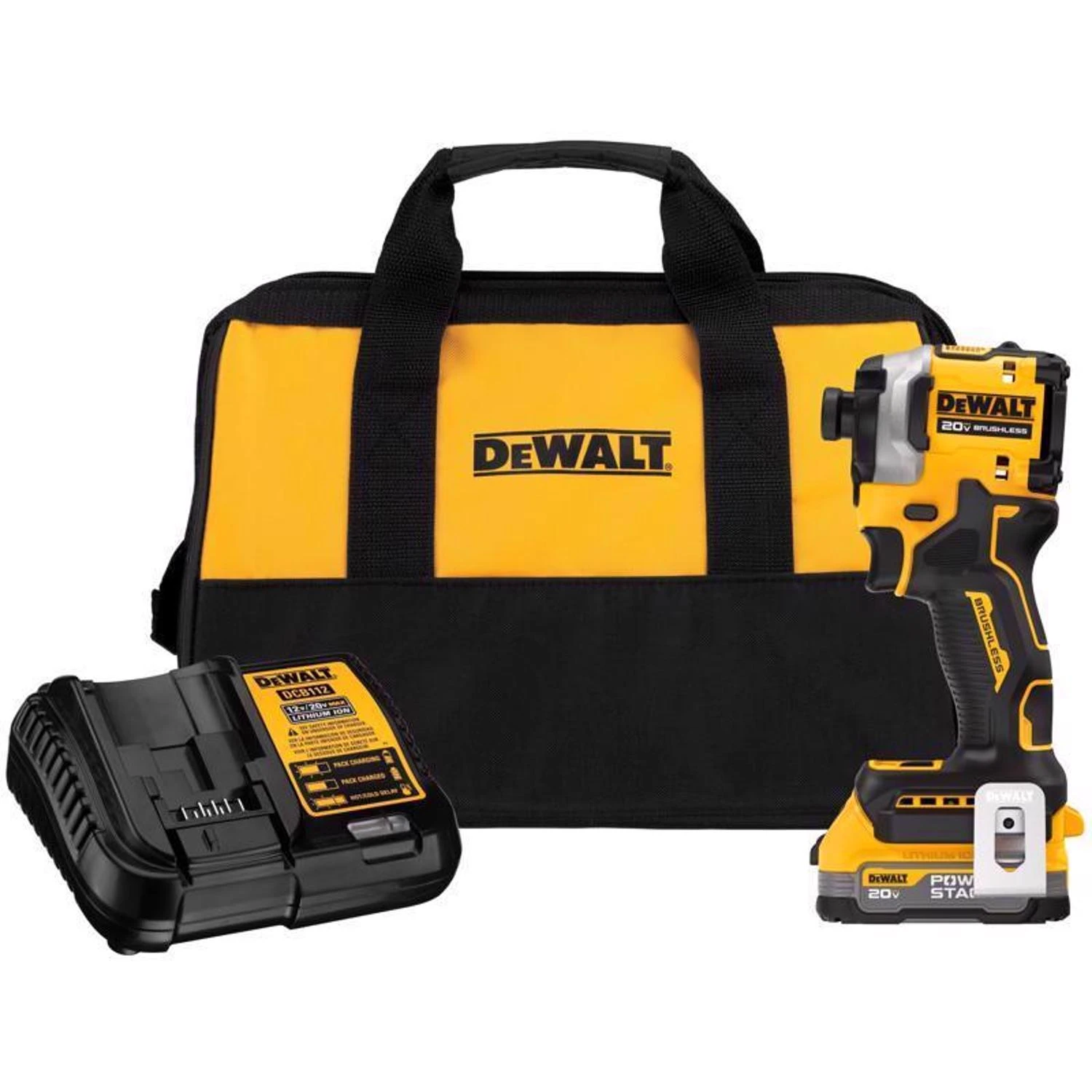 20v Max Atomic 1/4 In. Cordless Brushless Impact Driver Kit With Battery & Charger