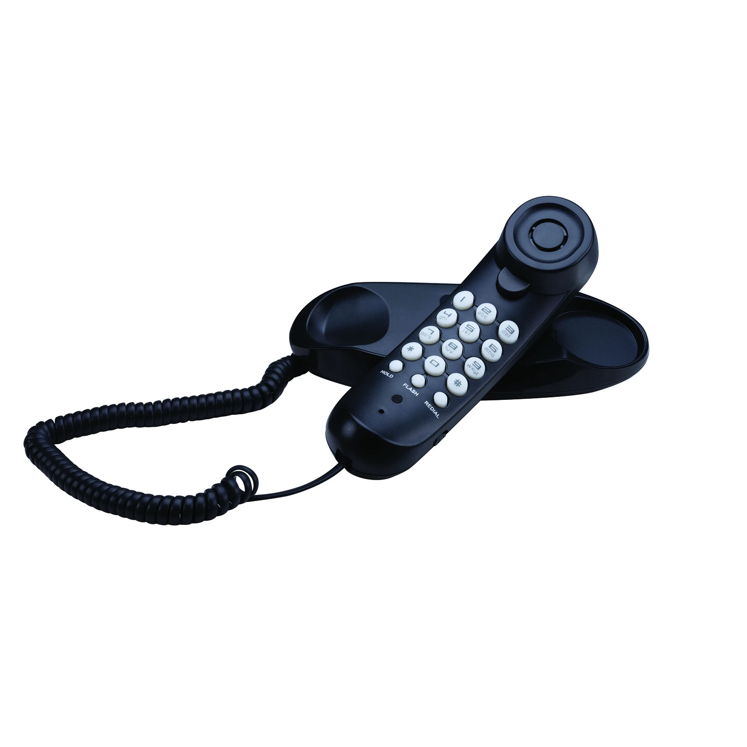 1 Handset Analog Telephone In Black - Model Hp-slimphn-blk