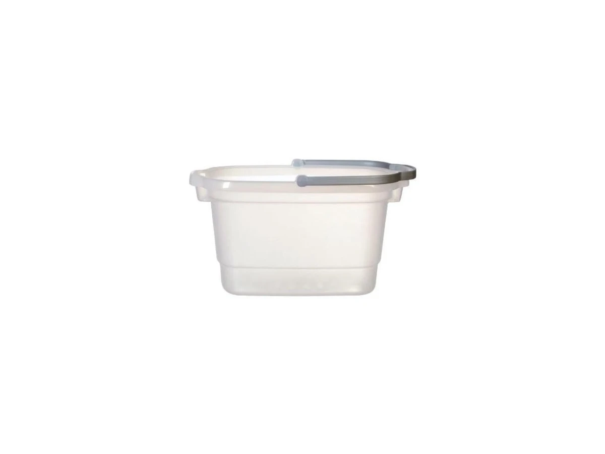62400 4-gallon Rectangular Bucket In Translucent Silver