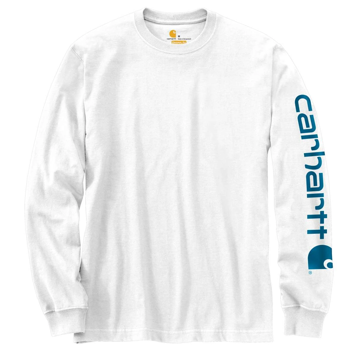 Men's 2x-large Soft Blue Long Sleeve Signature Logo T-shirt