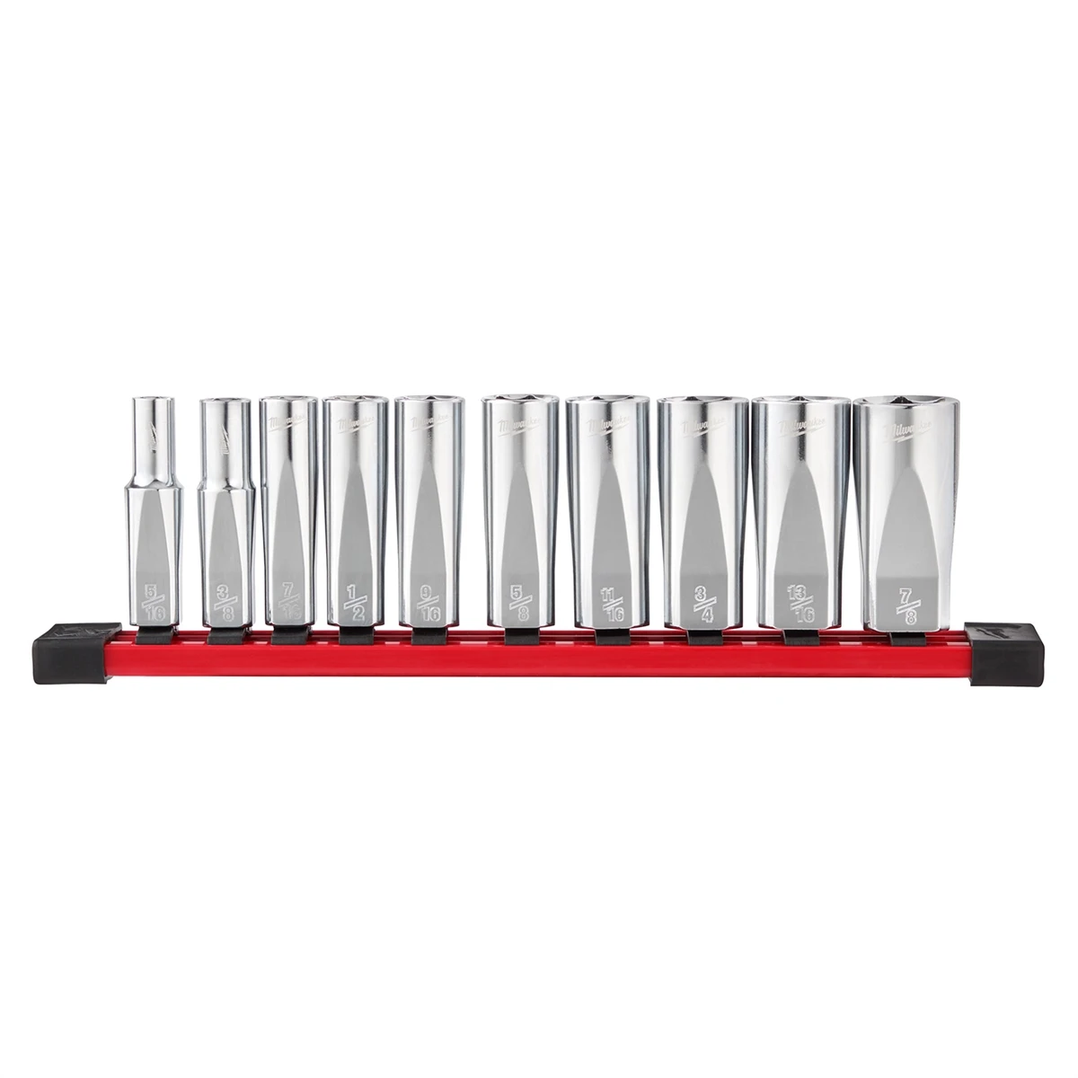 3/8 In. Drive Sae 6 Point Deep Well Socket Set 10 Piece