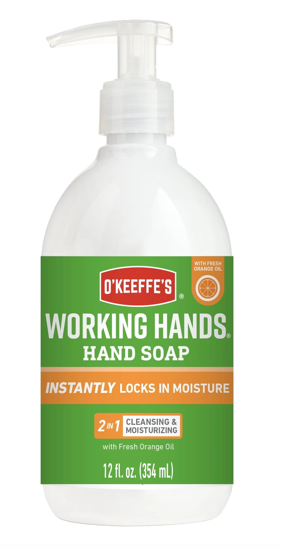 Working Hands Orange Scent Moisturizing Hand Soap 12 Oz Bottle With Pump