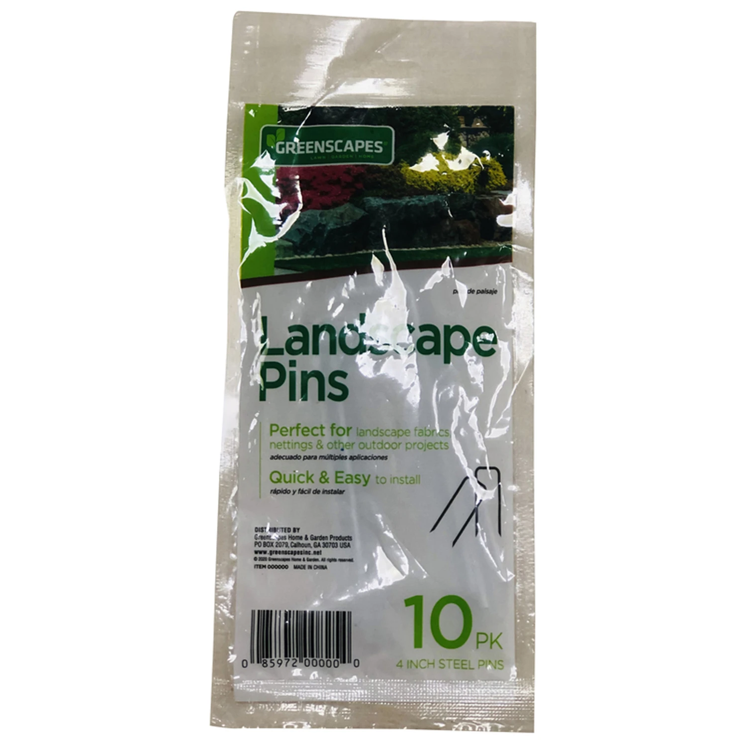7024627 1 x 4 in. Steel Landscape Fabric Pins - Pack of 10