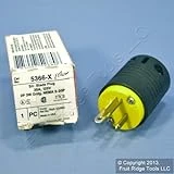 Pass & Seymour 20 Amp 125-volt Nema 5-20p Straight Blade Plug - Black & White