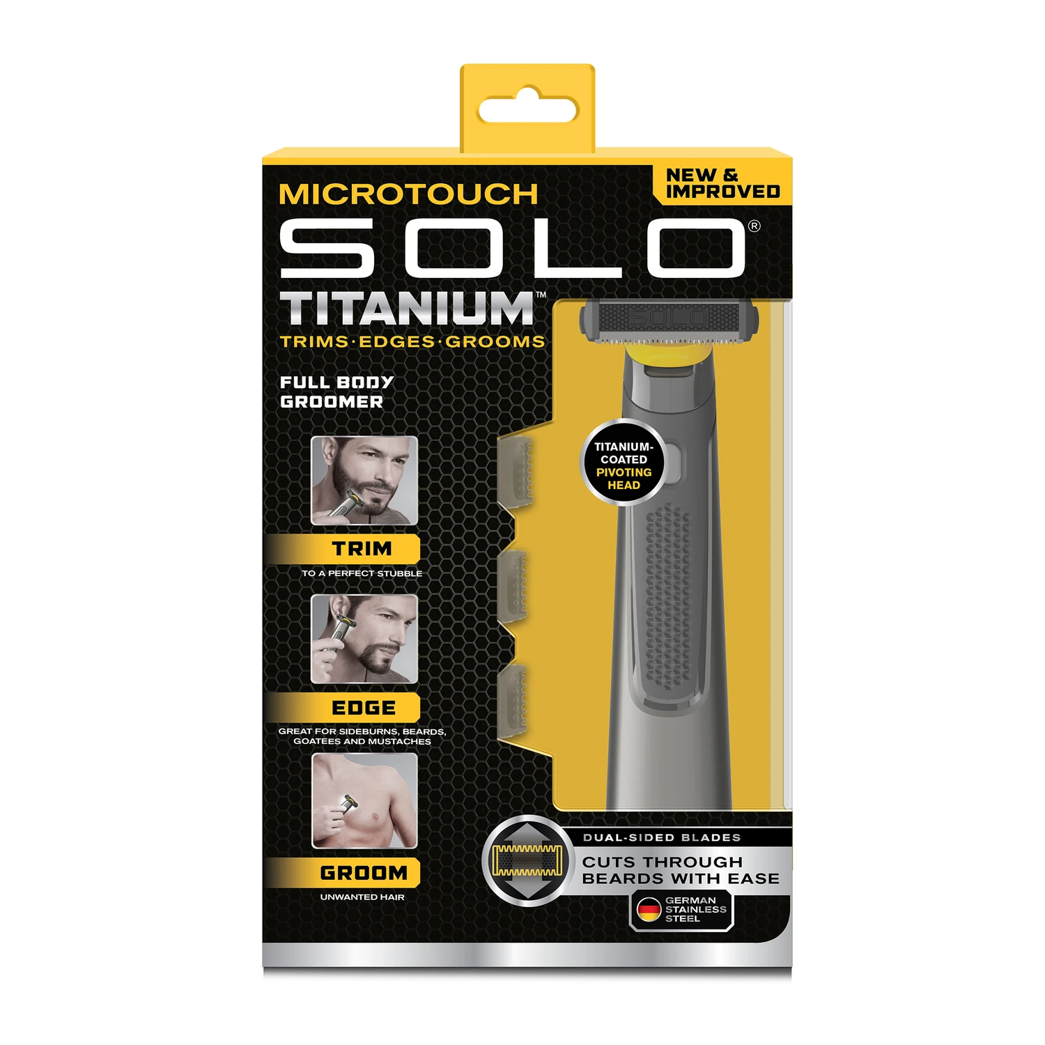Solo Flex And Pivot Cordless Grooming Kit With Titanium Coated Head