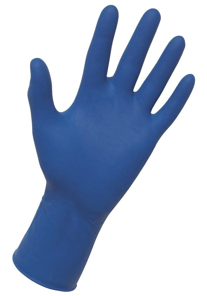 6603-22 Large Blue Powder-Free Latex Thickster Exam-Grade Disposable Gloves&#44; 2 Count
