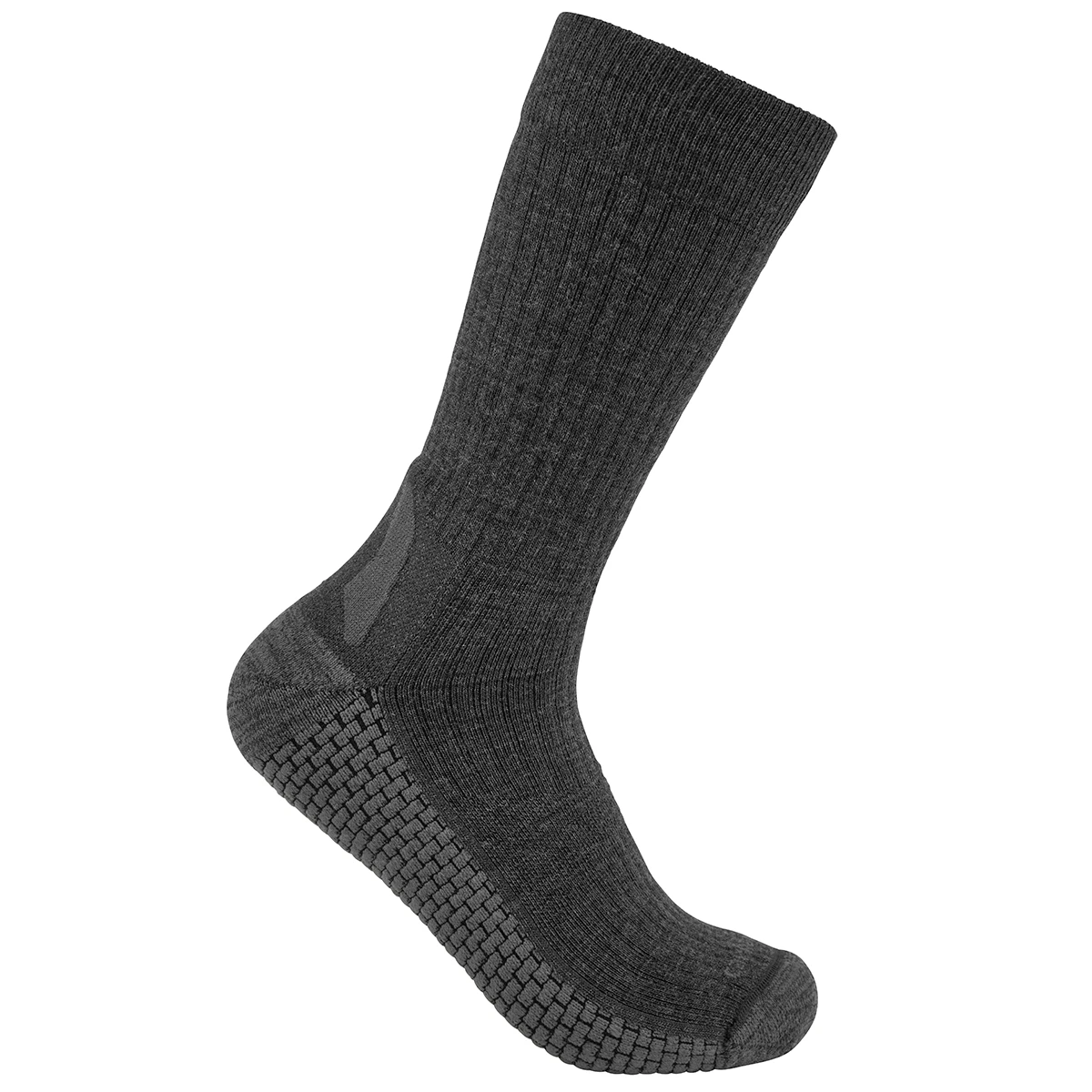 Men's Force Grid Midweight Synthetic-merino Wool Blend Crew Socks - Large
