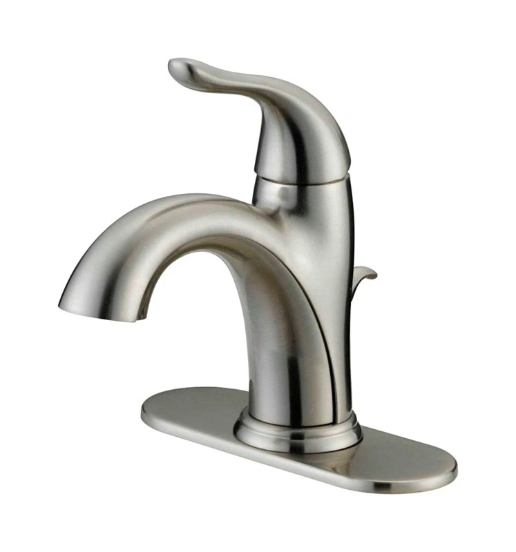 Brushed Nickel Single-handle Bathroom Sink Faucet 4 In. Model 67510w-6104