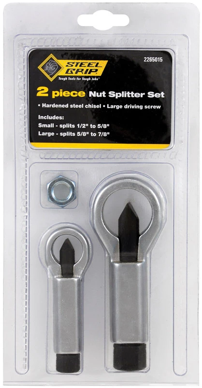 1/2 In. Steel Nut Splitter Set 4-1/2 In. 2 Piece