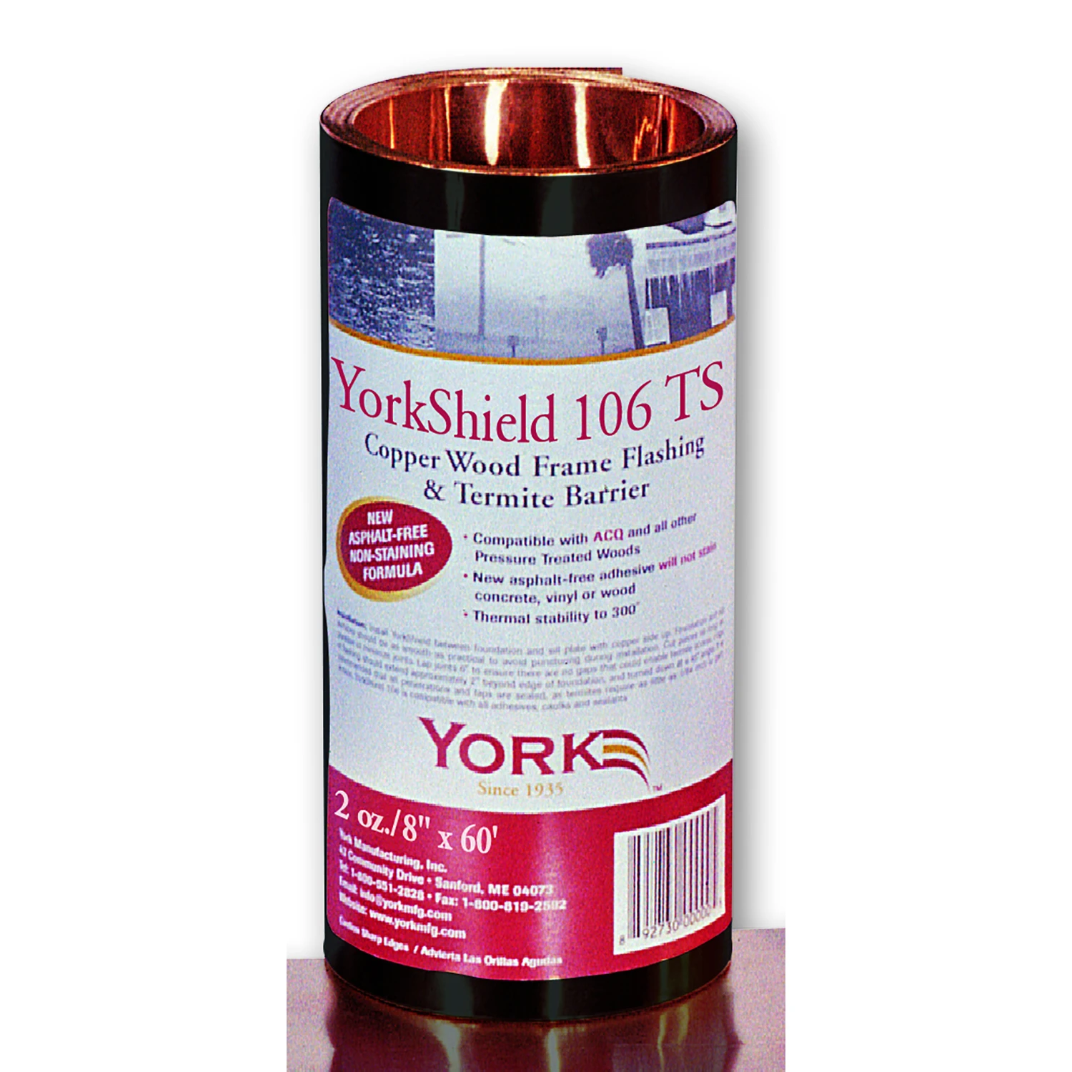 106 Ts 8 In. W X 720 In. L Copper Flashing Roll For Roofing