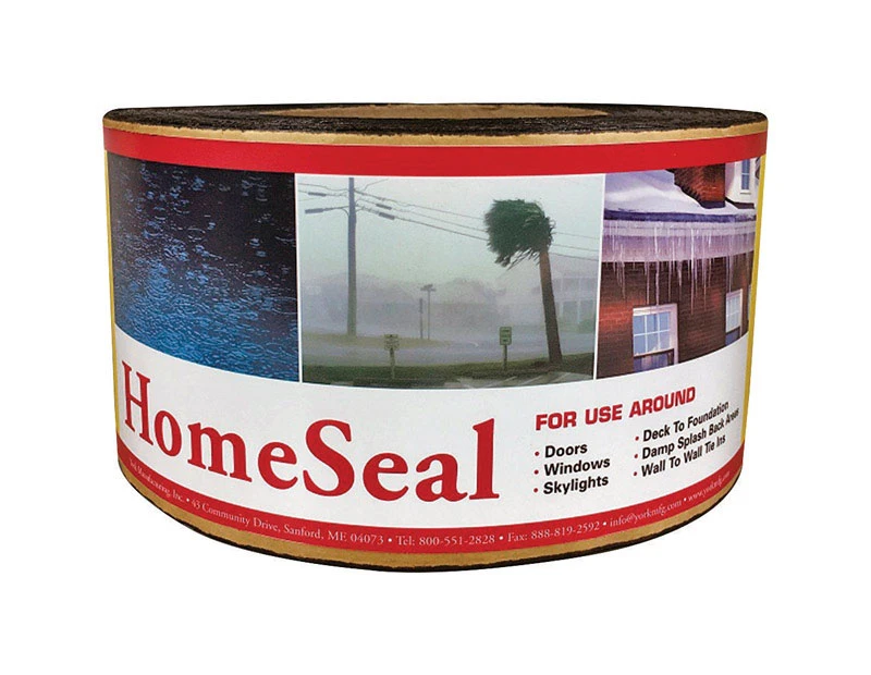 Homeseal 9 In. W X 900 In. L Asphalt/polyethylene Flashing Roll - Black
