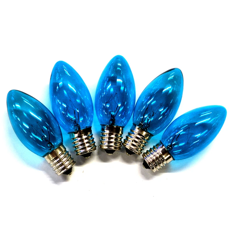 C9 Blue Replacement Christmas Light Bulbs 25 Count 0.08 Ft.