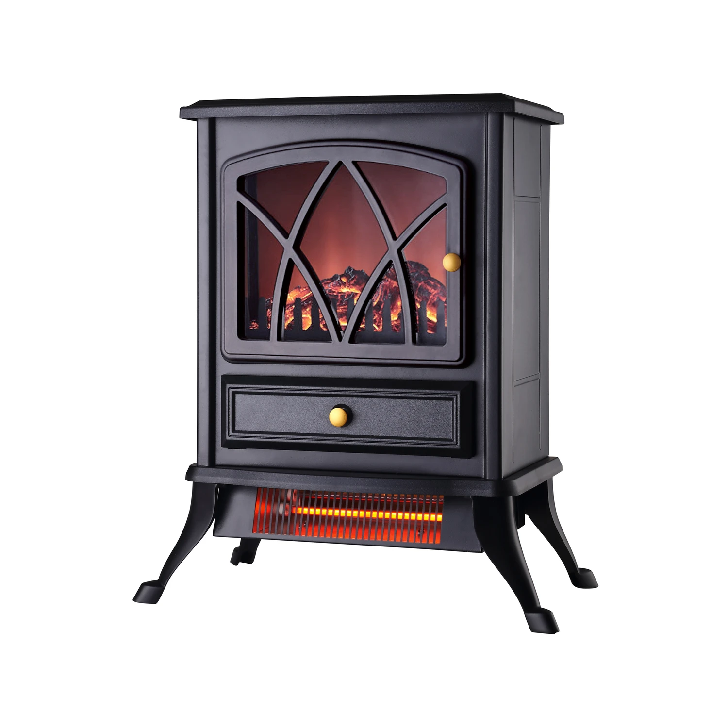 Electric Infrared Stove Heater 250 Sq Ft 5120 Btu Model Fp202-q