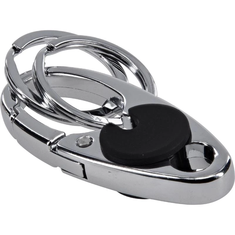 Metal Silver Split Key Clip - Durable Key Ring Accessory