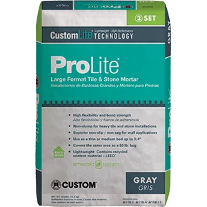 Prolite 30 Lb. Gray Tile And Stone Mortar For Tile And Stone Applications