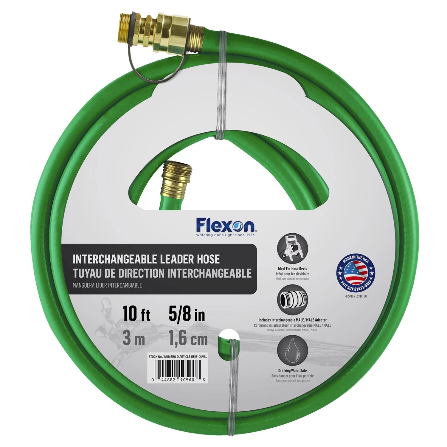 5/8 In. Diameter X 10 Ft. Length Medium Duty Leader Hose