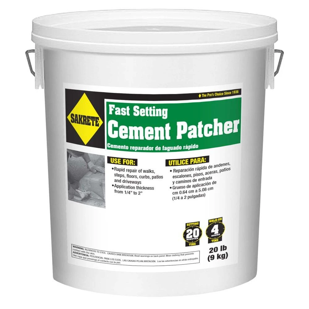 20 Lb. Fast Setting Cement Patcher By Sakrete - Quick Repair Solution