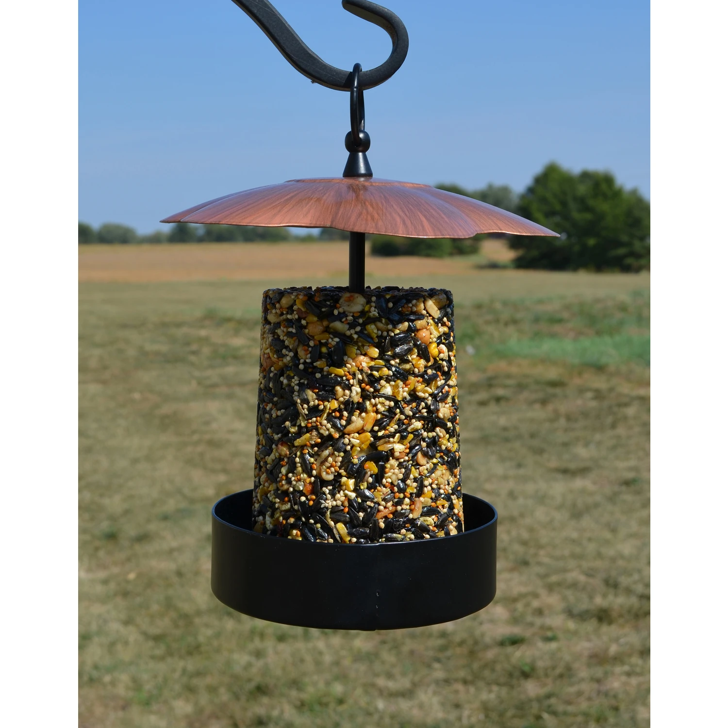 Se109 Copper Roof Multi-purpose Bird Feeder For Seeds, Suet, And Treats