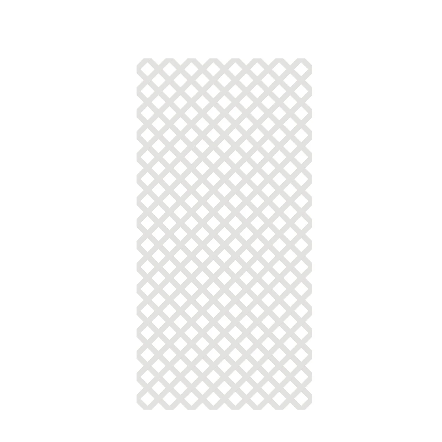 WHITE PLASTIC LATTICE