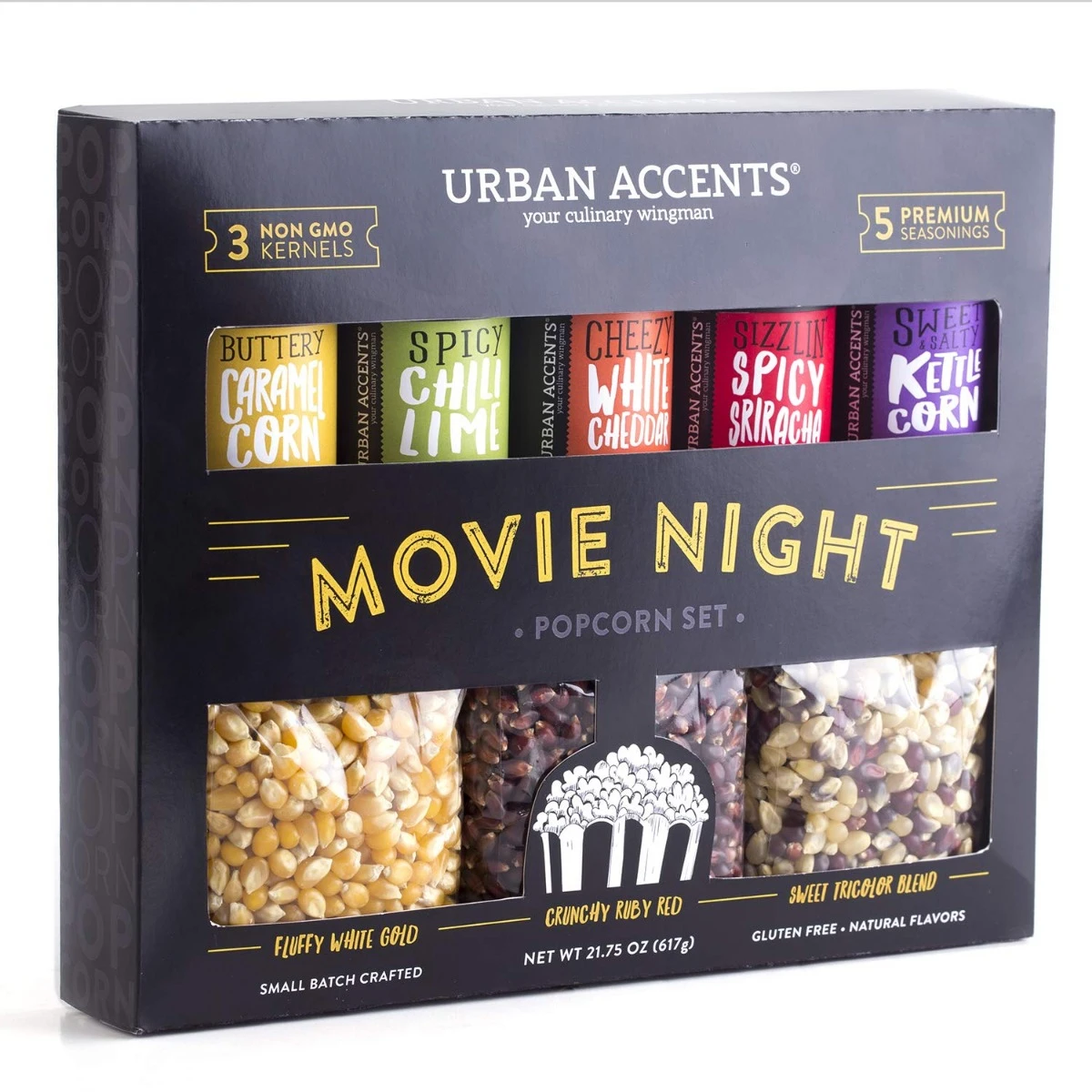 Movie Night Gourmet Popcorn Gift Set - 21.75 Oz