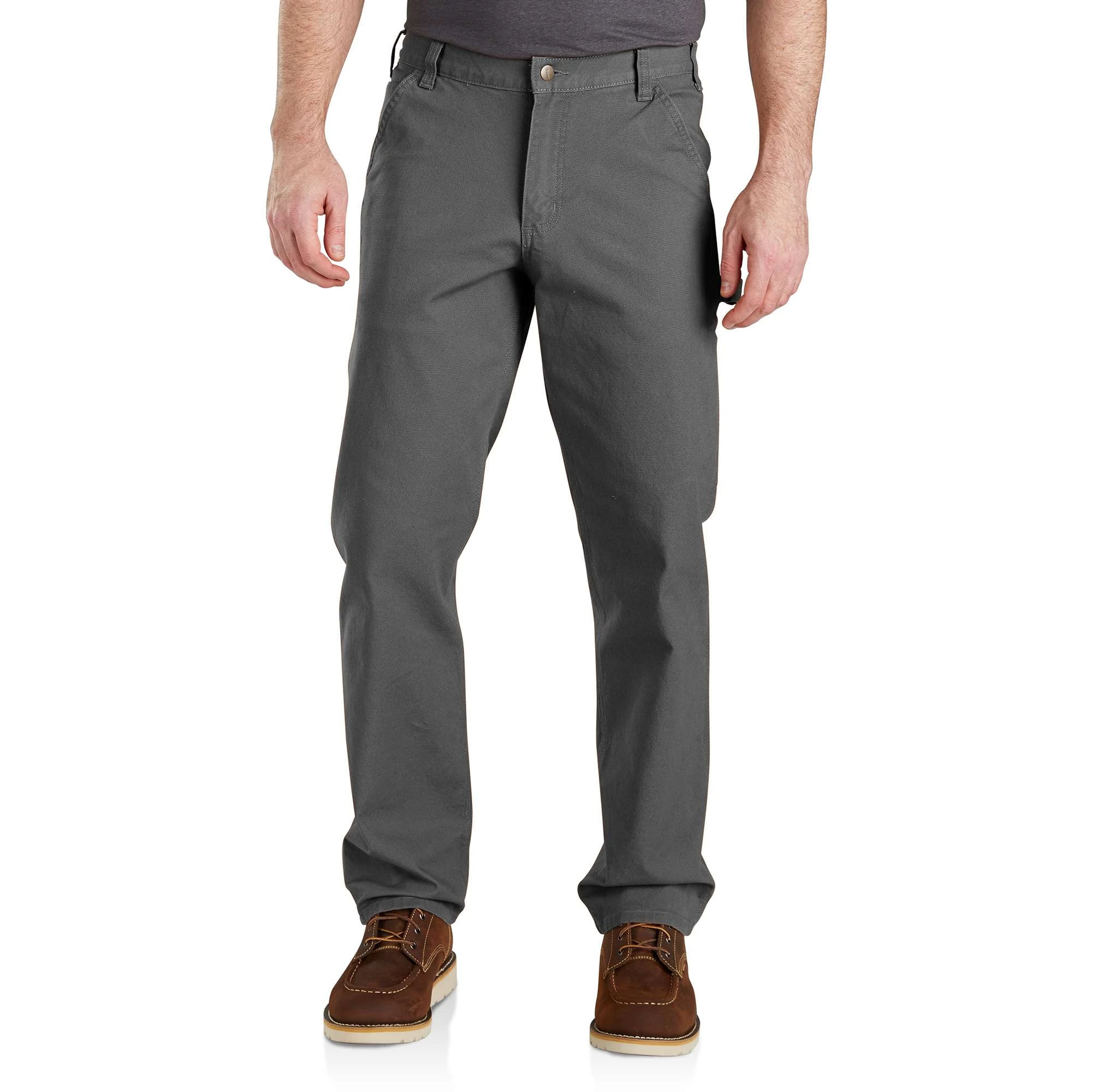 Men's Rugged Flex Relaxed Fit Duck Utility Work Pant W38 Gravel