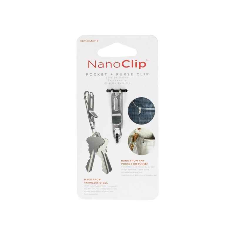 Nano Clip Stainless Steel Pocket/purse Clip Keychain - Model Ks801-ss