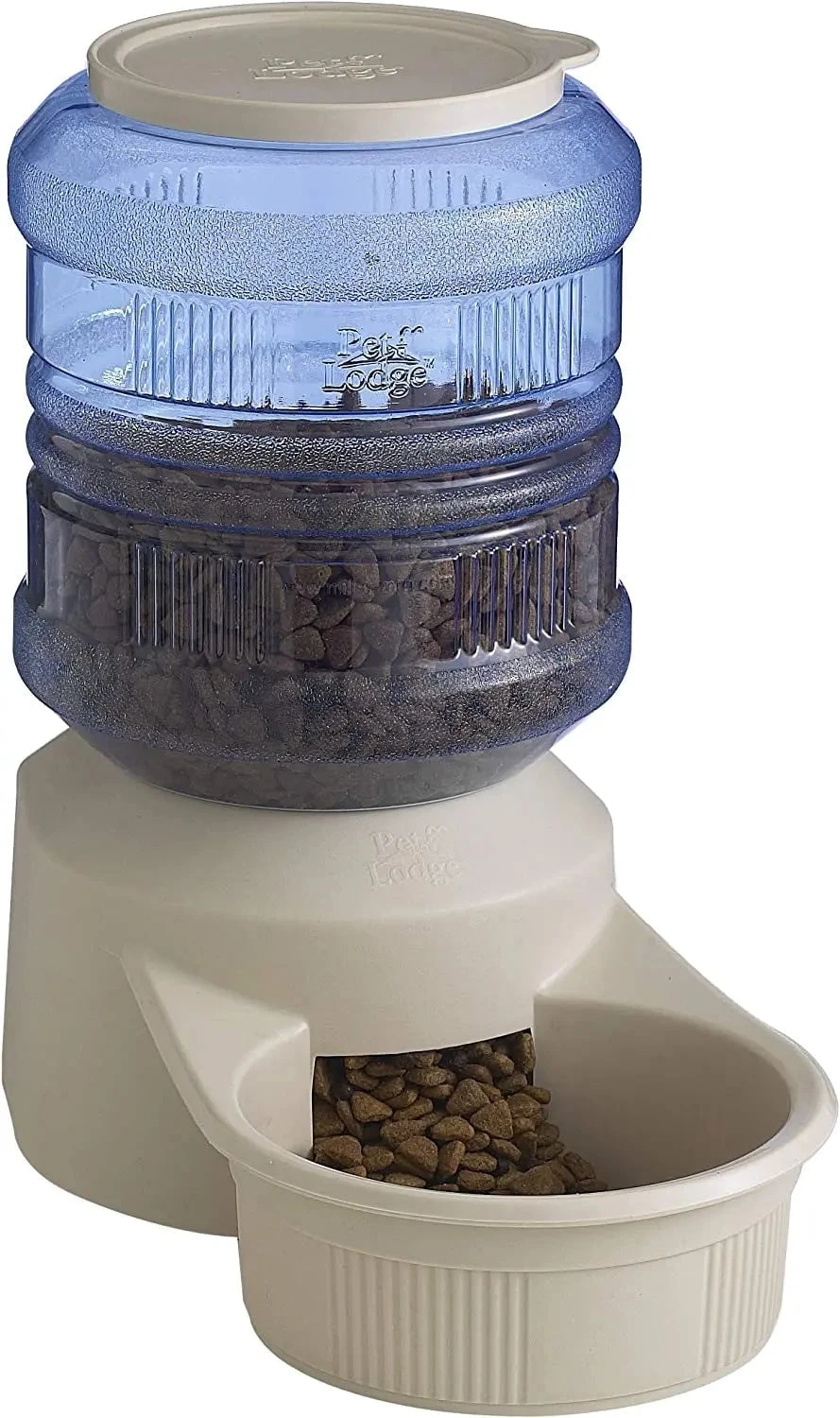 Deluxe Chow Tower Automatic Pet Feeder, 8 Lbs Capacity, Plastic Base
