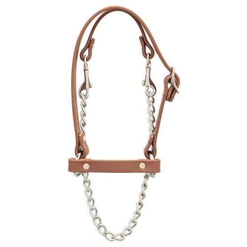 Total Control Goat Halter - Adjustable Brown Halter For Training And Showing