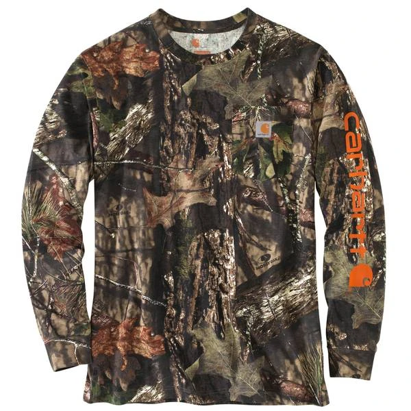 Men's Workwear Graphic Camo Long Sleeve T-shirt - Large - Mossy Oak Break-up Country