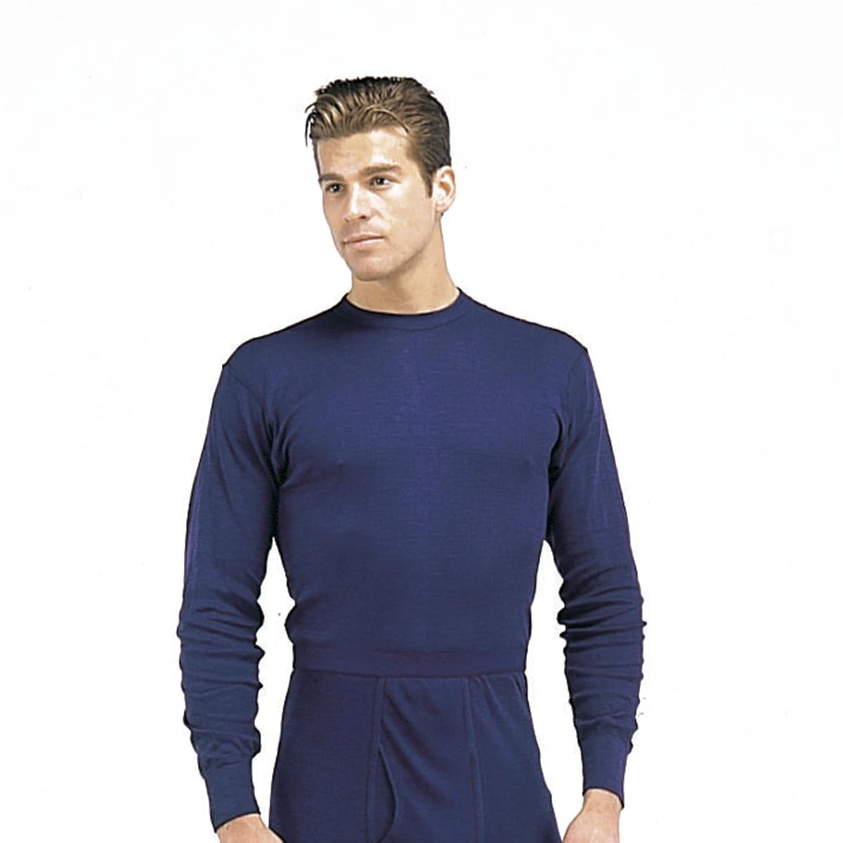 Blue High-performance Polypropylene Thermal Long Underwear Shirt - Large