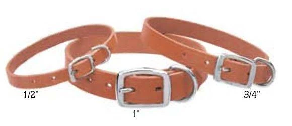 DOG COLLAR LEATHER 1"X25"