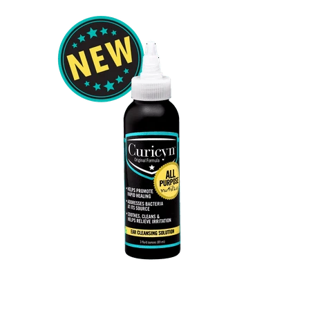 Ear Cleansing Solution, 3 Fluid Ounces, Gentle Formula For Pets